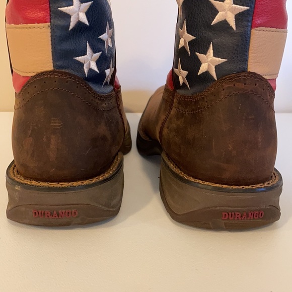 DURANGO REBEL PATRIOTIC PULL-ON WESTERN FLAG BOOT - Picture 9 of 17